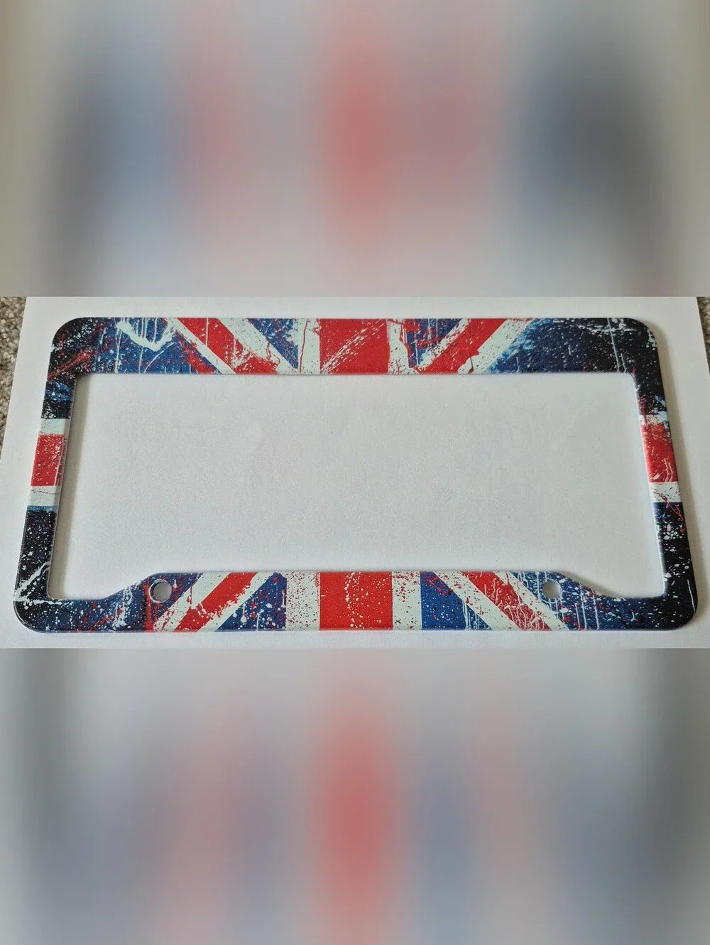 Union Jack Flag-Themed License Plate Frames - BRAND NEW